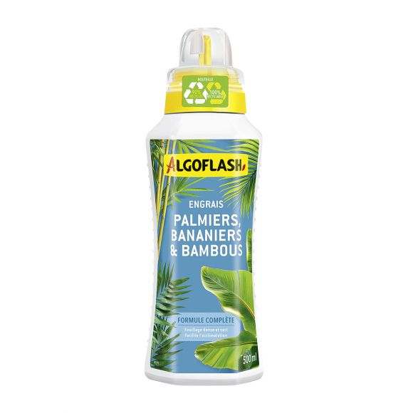 Engrais Liquide 500 mL Palmiers, Bambous, Bananiers AlgoFlash.
