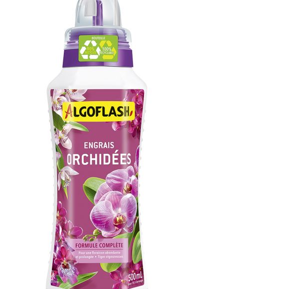 Engrais Liquide 500 mL Orchidées Algoflash.