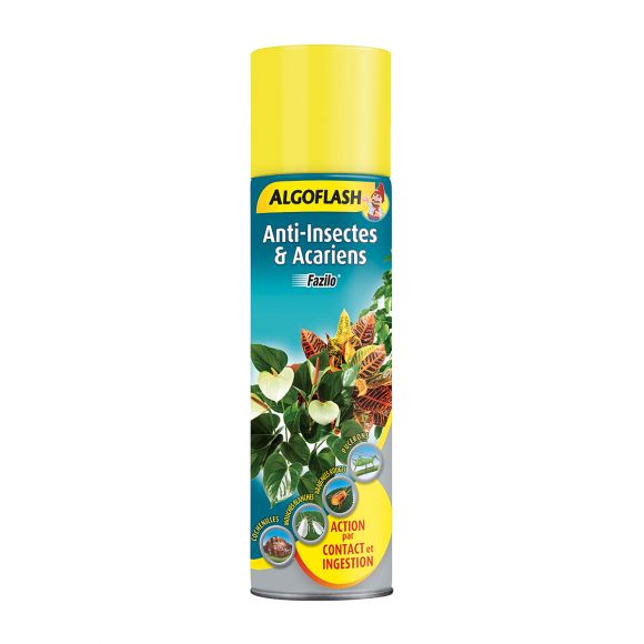 Anti-Insectes et Acariens Fazilo insecticide aérosol Algoflash, aérosol 200 mL.