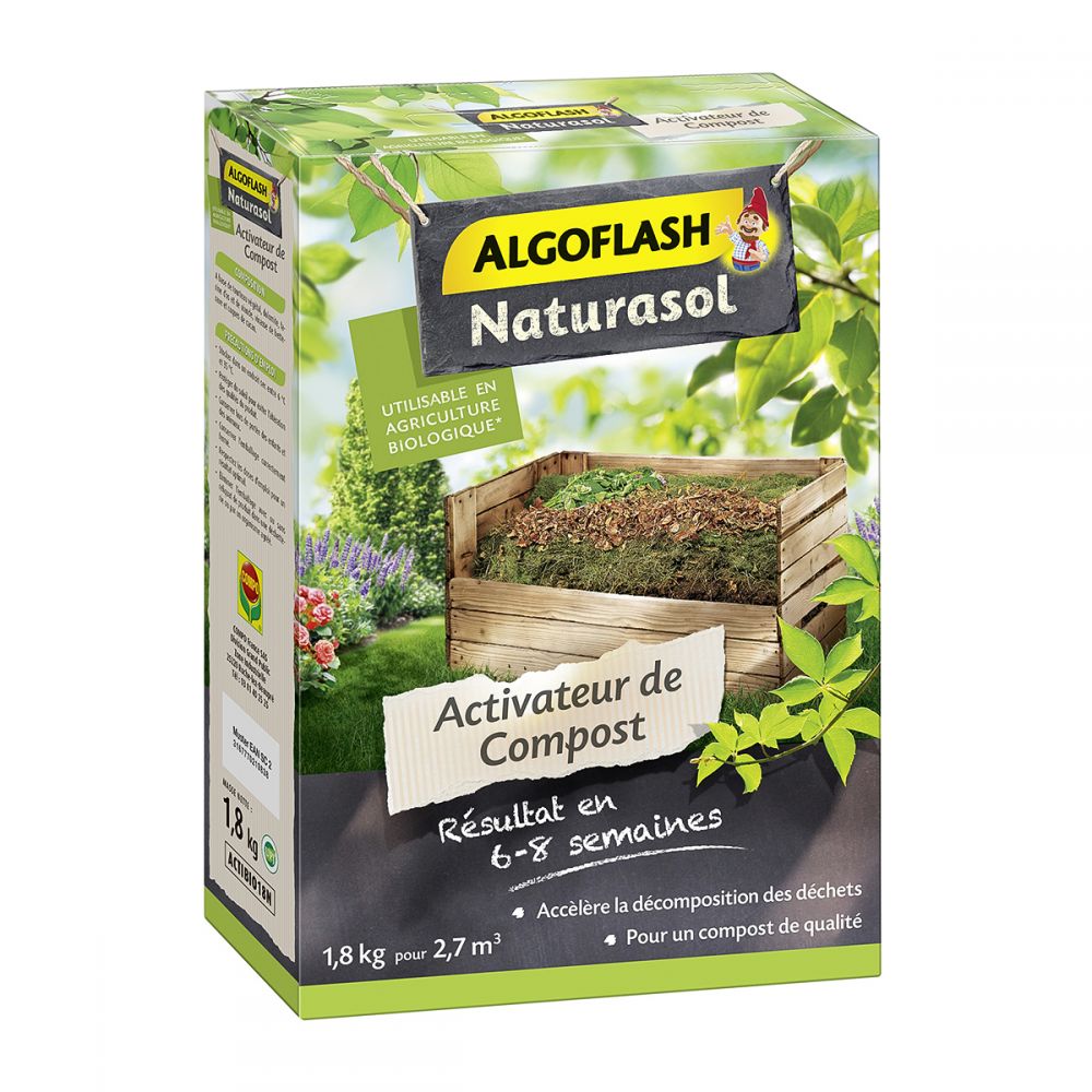 Activateur de Compost Algoflash, 1,8 kg.