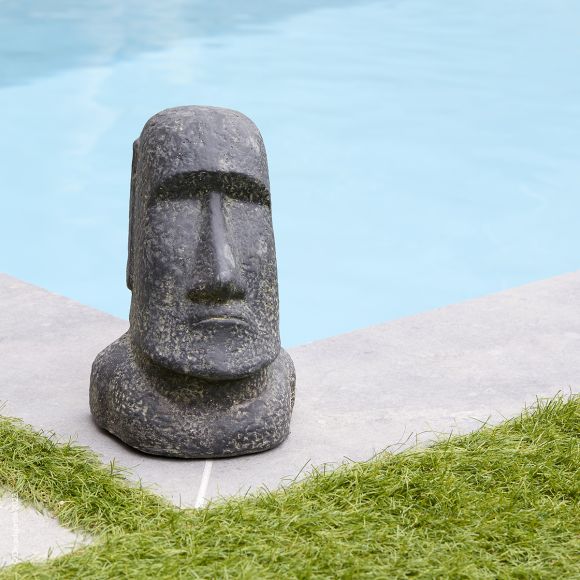 Statue béton fibré, Moai iÎle de Pâques.